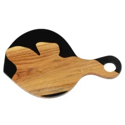 Wewood Black Epoxy Resin & Wood Handcrafted Cheese Board image 3