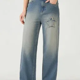 Bewakoof Blue Cotton Solid Jeans-image-74