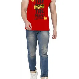 WOOSTRO Men Pack Of 2 Typography Printed Round Neck Cotton Slim Fit T-shirts image 2