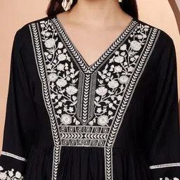 RANGMAYEE Embellished Embroidered Ethnic Peplum Top image 4