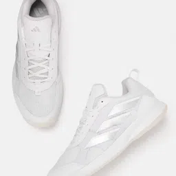 ADIDAS Women Woven Design AvaFlash Tennis Shoes-picture-1