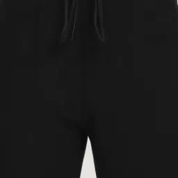 R&B Black Cotton Regular Fit Trackpants image 3