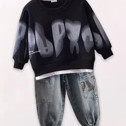 FOREVER FRIDAY Boys Printed Long Sleeves Sweatshirt With Joggers-picture-47