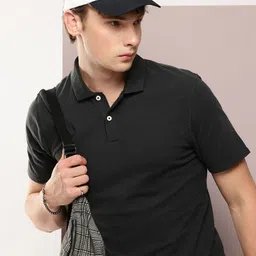 Kook N Keech Solid Polo Collar Pure Cotton T-shirt-picture-57