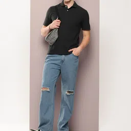 Kook N Keech Solid Polo Collar Pure Cotton T-shirt image 2