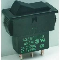 APEM SWITCH, ROCKER, SPDT, 4A, 250V, BLACK, AS37S010010-picture-16