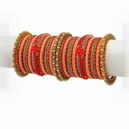 GLIKA Women Pack Of 42 Artificial Stones and Beads Bangle image 2