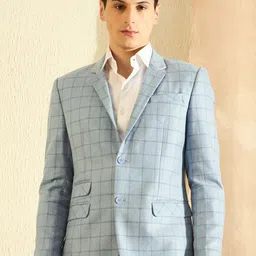 DENNISON Checked Single Breasted Blazer-picture-10