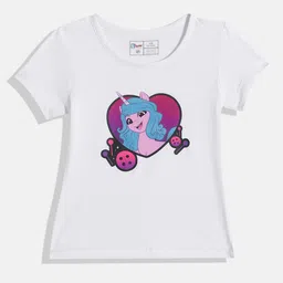 Eteenz Girls My Little Pony Printed Pure Cotton T-shirt-picture-26