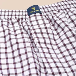 Joven Checked Pure Cotton Anti-roll Boxers JB1C-JB156 image 3