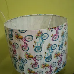 generic Falcon Traders Beautiful Printed Decorative Burlap Lampshade, Multi Colour (12" x 12" x 8") for Table and Floor Lamps image 5