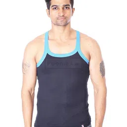 poomex Elegant Men's Gym Vest(Pack of 2) (Medium) image 1