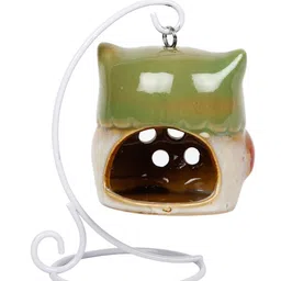 Myntra Elegant Homes Green & Red Candle Holder image 5