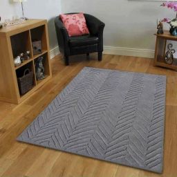 Presto Grey Wool Hand Tufted Carpet-picture-19