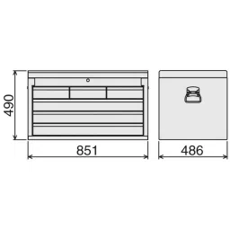 TONE Wide Cabinet Set 6.35 - 9.5 - 12.7 mm Square Drive, TCX960 image 2