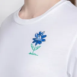 adidas White Printed T-Shirt image 5
