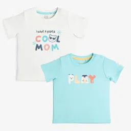 Ed-a-Mamma Baby Multi Organic Cotton Regular Printed T-Shirt-image-89