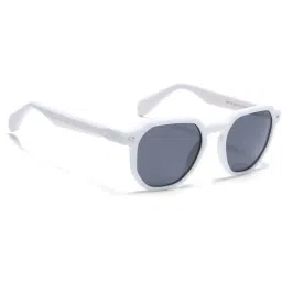 Voyage Black Polarised and UV Protected Lens Round Unisex Sunglasses-image-54