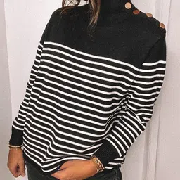 Mast & Harbour Women Striped Pullover image 3