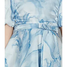 Peppermint Kids Blue Printed Dress image 5