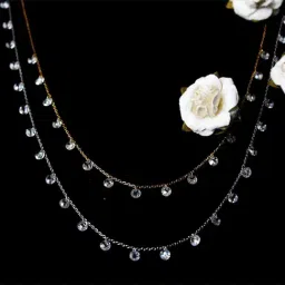 GIVA 92.5 Sterling Silver Layered Queens Necklace for Women-picture-43