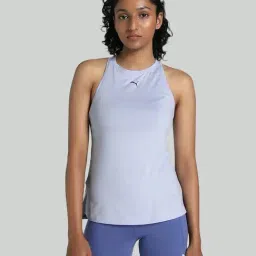 Puma Blue Regular Fit Tank Top-image-45