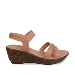 Rocia by Regal Women's Peach Back Strap Sandals-image-20