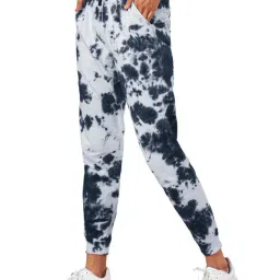 The Souled Store White & Black Tie - Dye Joggers-picture-29