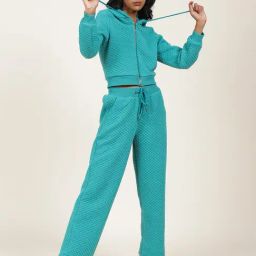 Label Ritu Kumar Blue Jacket With Joggers-picture-37