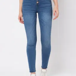 Vero Moda Medium Blue Skinny Fit High Rise Jeans-picture-23