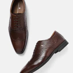 Louis Philippe Men Formal Leather Brogues-picture-17
