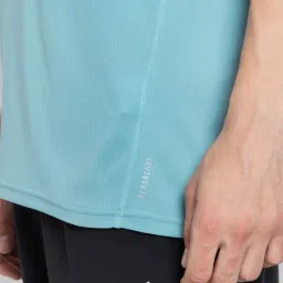 Adidas Turquoise Regular Fit Printed Sports T-Shirt image 5