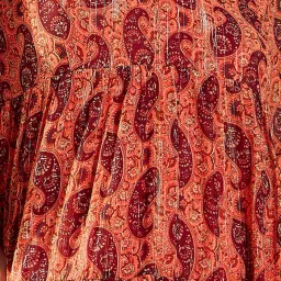 KASSUALLY Orange Printed A Line Dress image 5