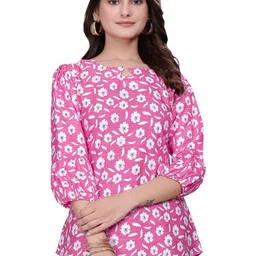 HEMANG FASHION Floral Embroidered Top-image-57