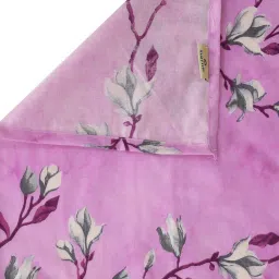 Klotthe Purple 400 TC Cotton Double Book Fold Bedsheet with 2 Pillow Covers image 5