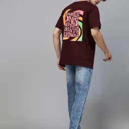 Rigo Red Loose Fit Printed T-Shirt image 5