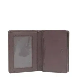 KARA Leather Visiting Card Holder for Men Tan With ID Pocket for Safe Driving image 5