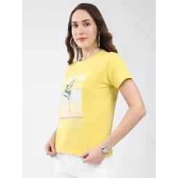 Monte Carlo Yellow Printed Top image 4