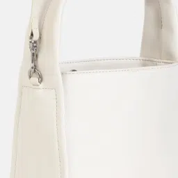 CALVIN KLEIN Europe Beige Solid Handbag image 5