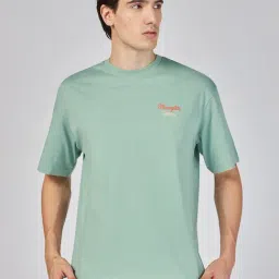 Wrangler Granite Green Relaxed Fit Printed T-Shirt-picture-10