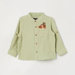 Juniors by Lifestyle Olive Regular Fit Shirt-picture-28