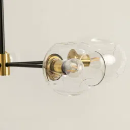 Whispering Homes Flannel 5 Linear Chandelier - Transparent image 4