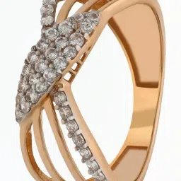 Malabar Gold and Diamonds 18k (750) BIS Hallmark Rose Gold Cocktail Ring for Women-picture-38