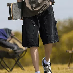 StyleCast Men Loose Fit Denim Shorts-picture-34