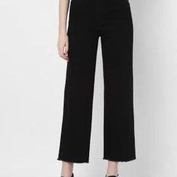 Vero Moda Black Blended Relaxed Fit High Rise Jeans-picture-38