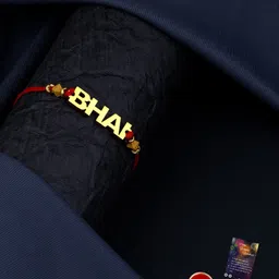 Silver Shine 1 Rakhi With Roli Chawal and Greeting Card-picture-46