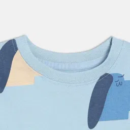 Miniklub Boys Blue Regular Fit Printed T-Shirt image 3