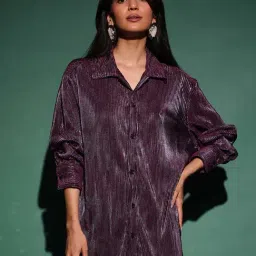 Pinacolada Purple Regular Fit Printed Shirt-picture-13