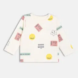 Miniklub Boys White Regular Fit Printed T-Shirt-image-17