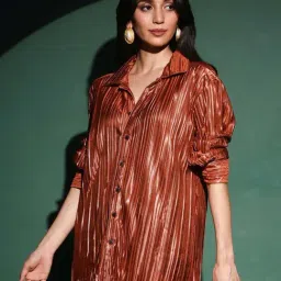 Pinacolada Brown Regular Fit Printed Shirt image 3